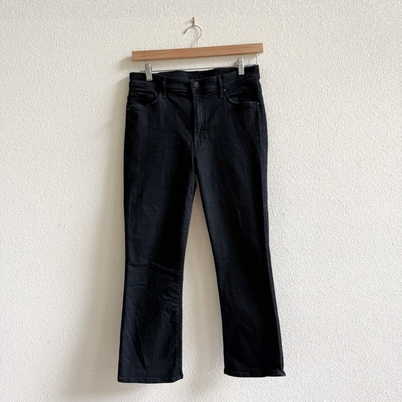 MOTHER Denim - Mother The Insider Crop Jeans Women 31 Black Not Guilty Bootcut 1137-180